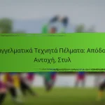 Επαγγελματικά Τεχνητά Πέλματα: Απόδοση, Αντοχή, Στυλ