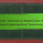 Μπατζετ Παπούτσια με Μαλακή Σόλα: Αξία, Βασικά Χαρακτηριστικά, Προσιτότητα