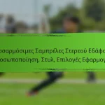 Προσαρμόσιμες Σαμπρέλες Στερεού Εδάφους: Προσωποποίηση, Στυλ, Επιλογές Εφαρμογής