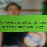 Υψηλές Μαλακές Σαμπρέλες: Προστασία στον αστράγαλο, Υποστήριξη, Έλεγχος