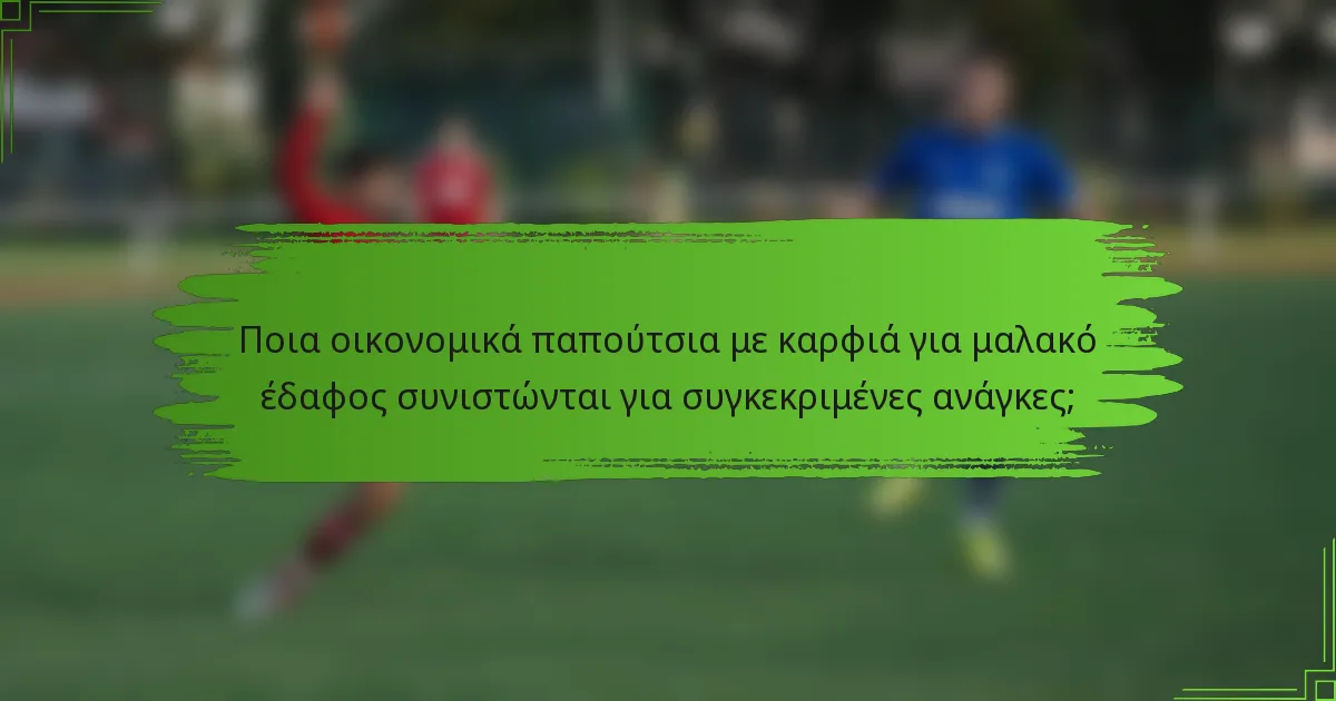 Ποια οικονομικά παπούτσια με καρφιά για μαλακό έδαφος συνιστώνται για συγκεκριμένες ανάγκες;